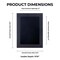 Classic Black Wood Shadown Box Frame with Acrylic Front - Black Suede Backing, 30 Sizes